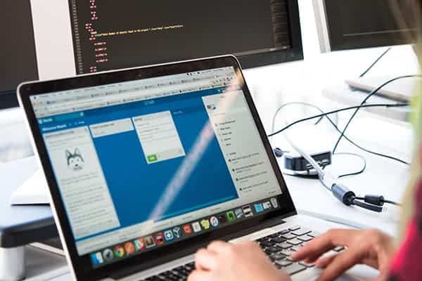 Laptop used for digital marketing